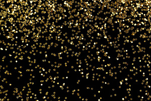 Gold glitter confetti background