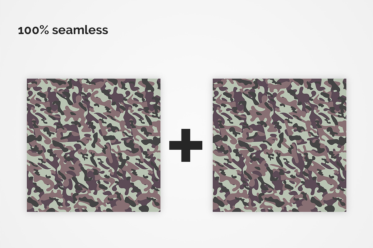 France Camouflage Seamless Patterns, a Pattern Graphic by 3Y_Design (Photo 3 of 6)