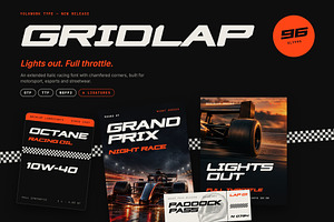 Gridlap – Racing Display Font