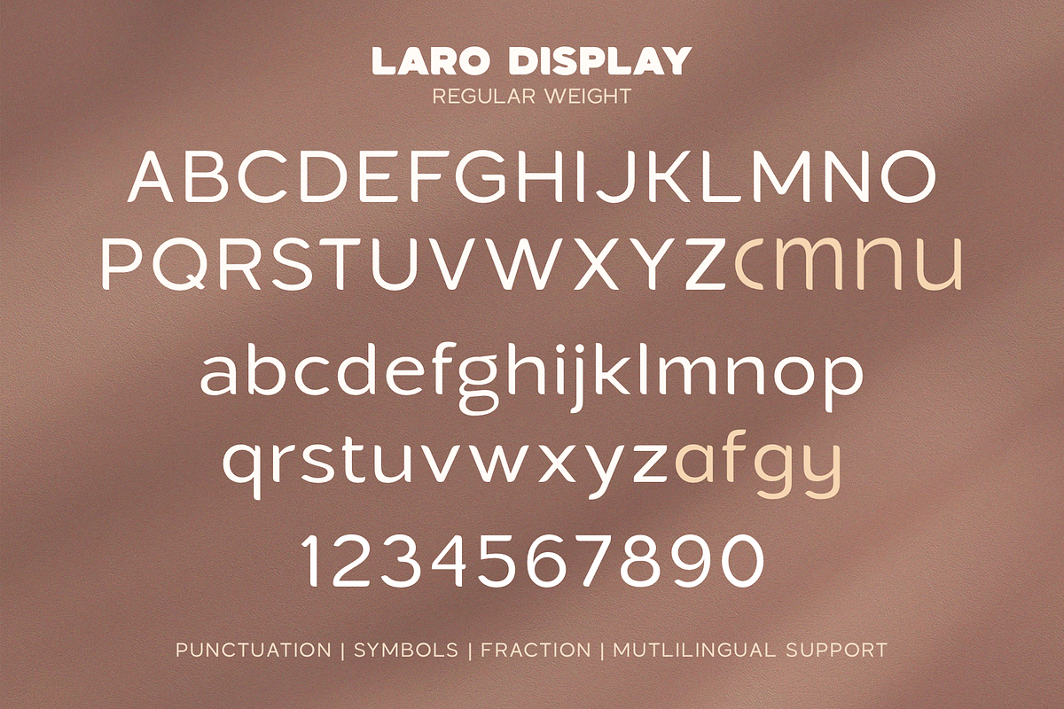 Laro Display Font Family, a Sans Serif Font by Larin Type Co. (Photo 13 of 13)