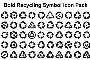 Bold Recycling Icon Pack, an Illustration by hafijul (Thumbnail 1 of 14)