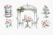 Afternoon Tea, Girls Tea Party, an Object Graphic by Invite to Clipart (Thumbnail 5 of 7)