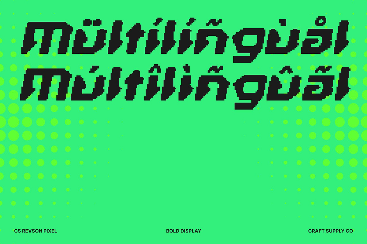 CS Revson Pixel, a Sans Serif Font by Craft Supply Co. (Photo 7 of 8)