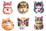 Cat Sunglasses PNG Sublimation, an Illustration by SinaCreation (Thumbnail 5 of 5)