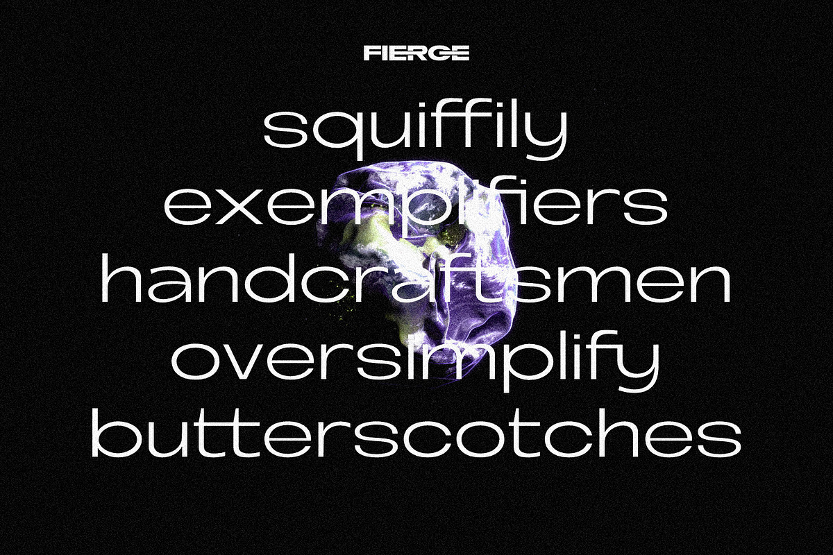 Fierce - Modern Sans Family, a Sans Serif Font by Eotype Studio (Photo 3 of 15)