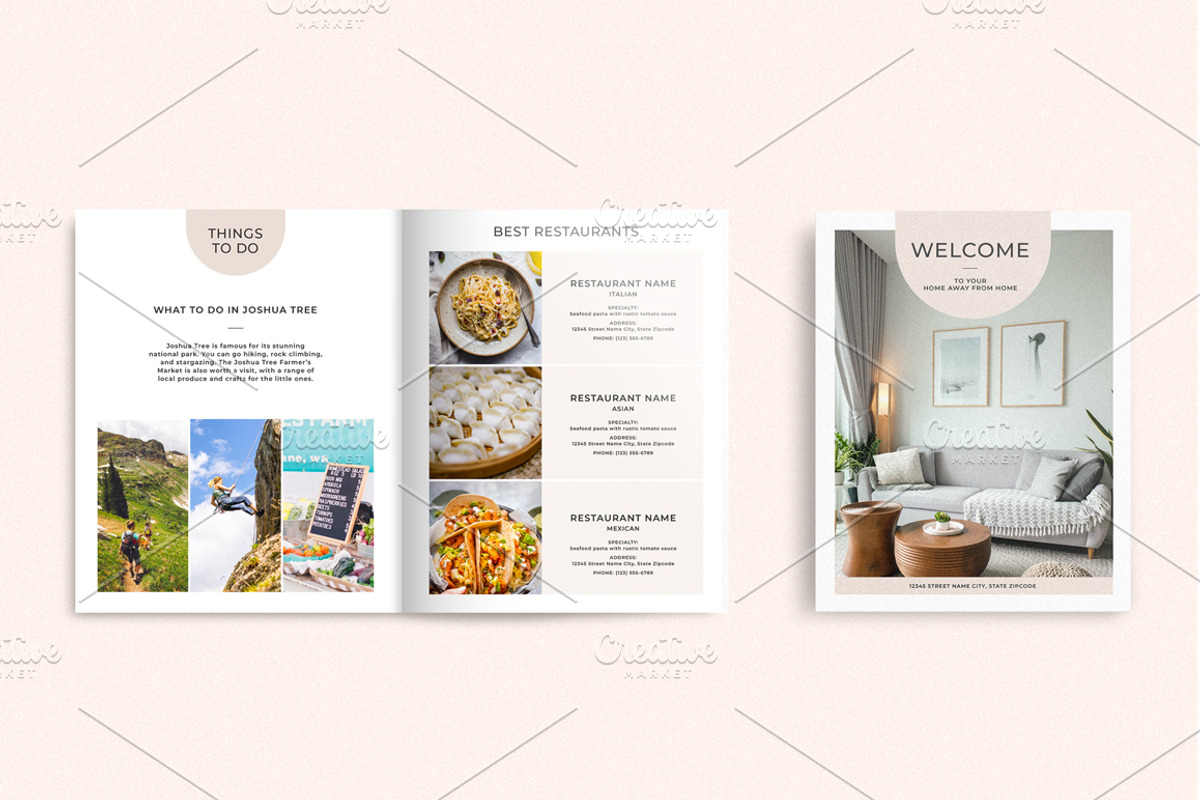 Airbnb STR Welcome Book Template, a Design Template by LineByLine (Photo 6 of 7)