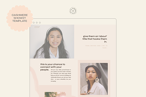 Cashmere Showit Web Template