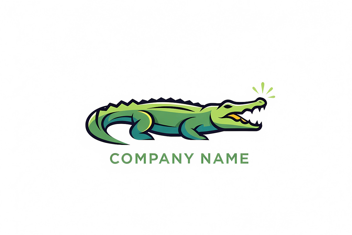 Green Crocodile Logo, a Branding & Logo Template by Logocreative (Photo 2 of 2)