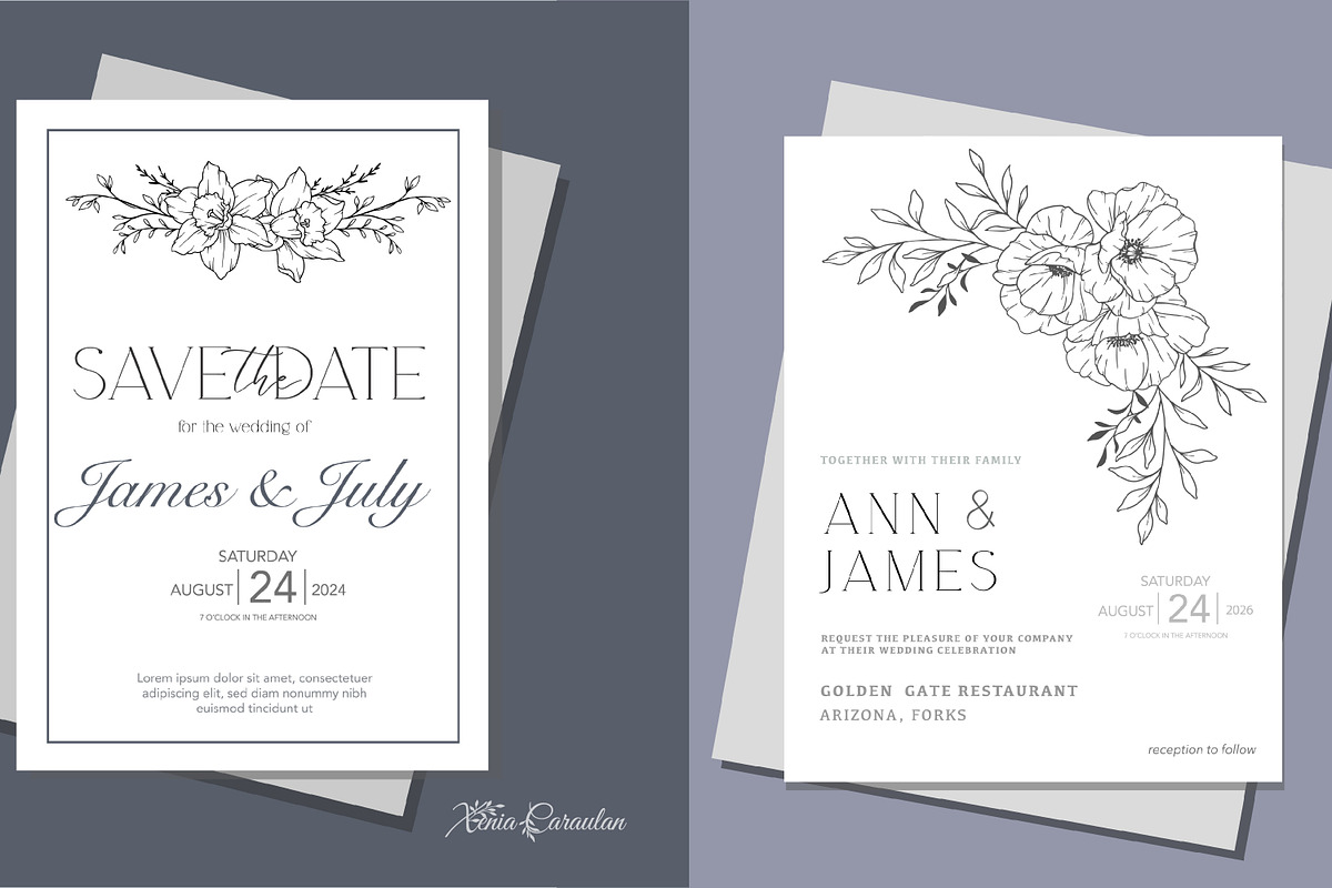 Fine Line Floral Borders SVG Bundle, a Decorative Illustration by CaraulanStore (Photo 5 of 10)