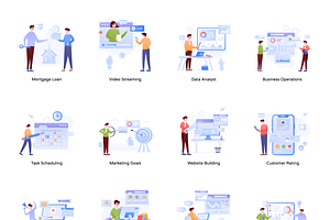 Flat Website Illustrations