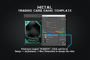 Metal Trading Card Game Template, a Decorative Illustration by Heavtryq Design (Thumbnail 5 of 5)