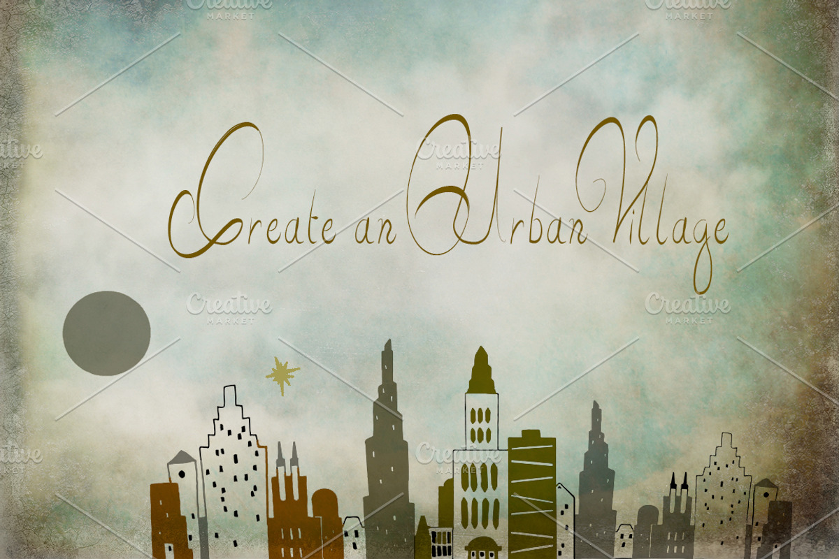 Handsketched Cityscape Clipart Set 2, an Illustration by Lone Star I&D (Photo 2 of 5)