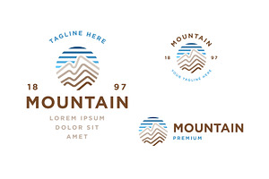 Mountain Logo Icon Design Vector