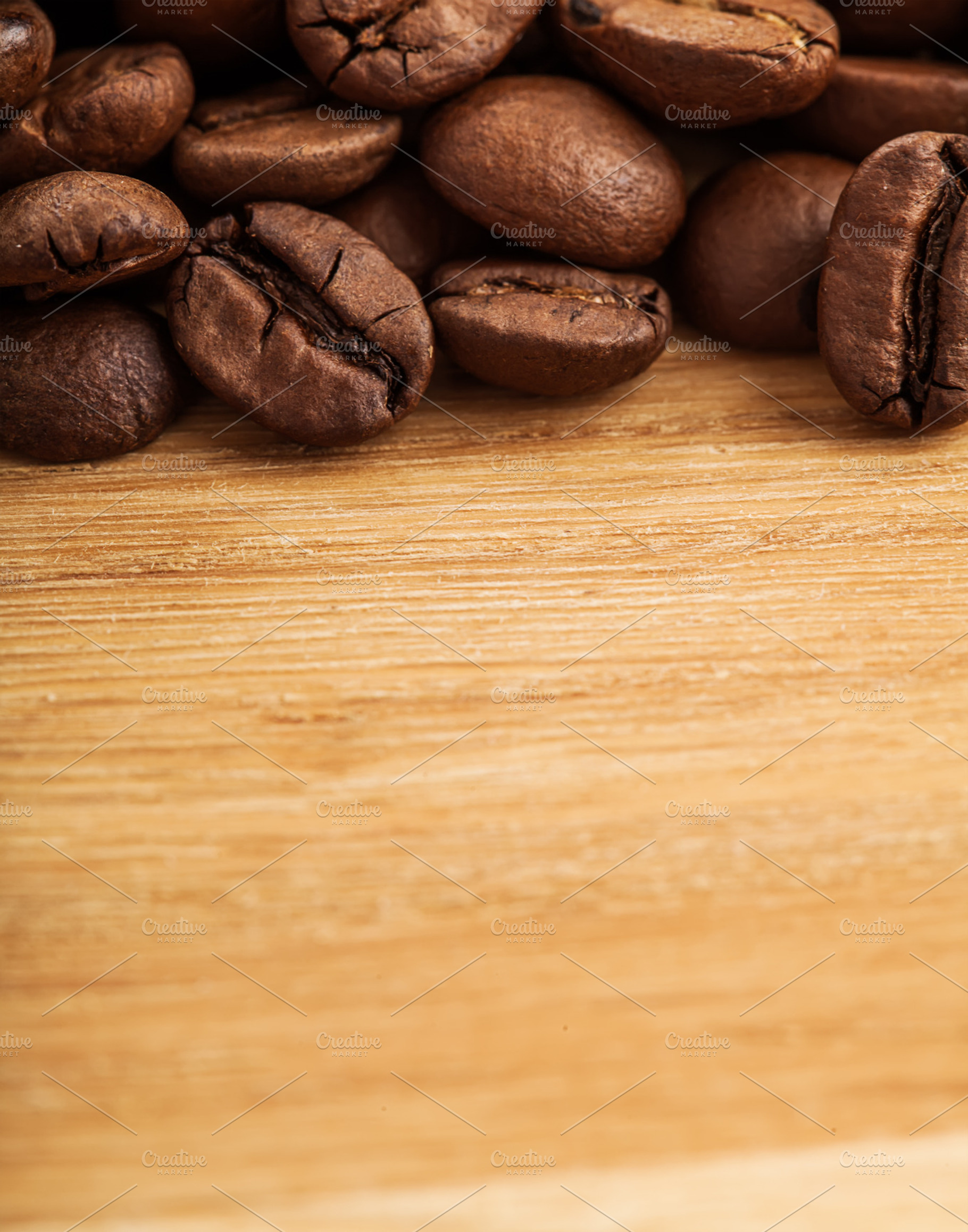 Coffee On Wooden Background
