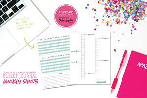Budget/Finance Weekly Planner Pages