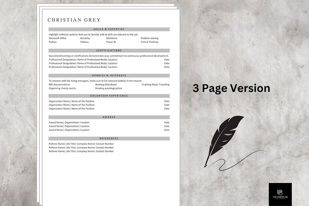 Resume/CV ATS Resume Template, a Resume Template by The Career Lab (Photo 5 of 11)
