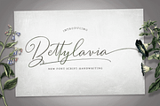 Bettylavia//Wedding Font, a Script Font by GRAPHICPRESS (Thumbnail 1 of 7)