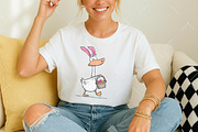 Whimsical Easter Goose Clipart, an Illustration by OK Design (Thumbnail 6 of 6)