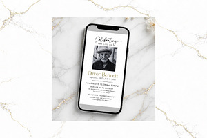 Digital Funeral Invitation CV FR001, an Invitation Template by TyphoonStudio