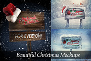 Christmas Wooden Mock-Up, a Mockup by Pixel Place (Thumbnail 1 of 5)