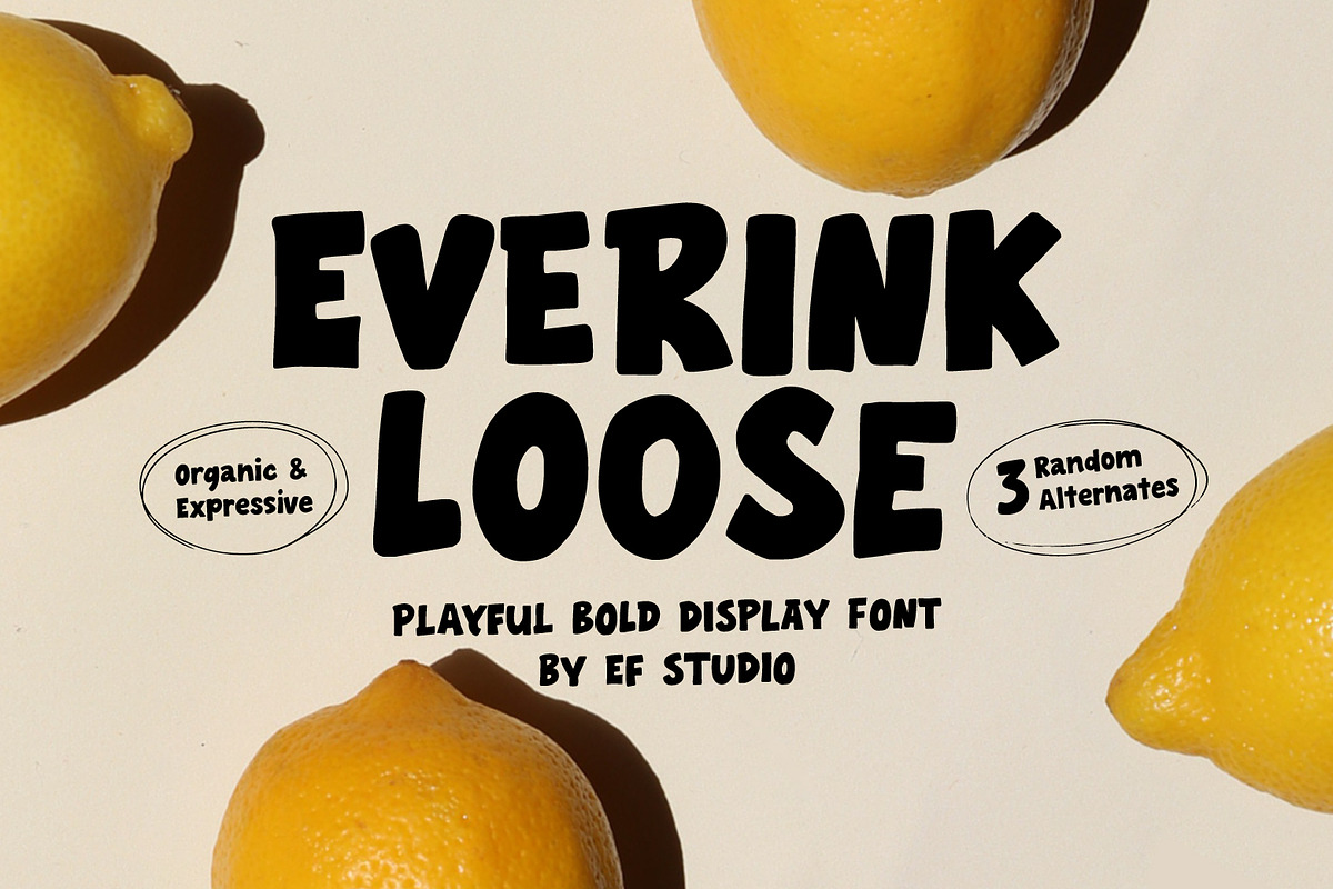Everink Loose - Playful Bold Font, a Handwritten Font by Ef Studio (Photo 1 of 12)