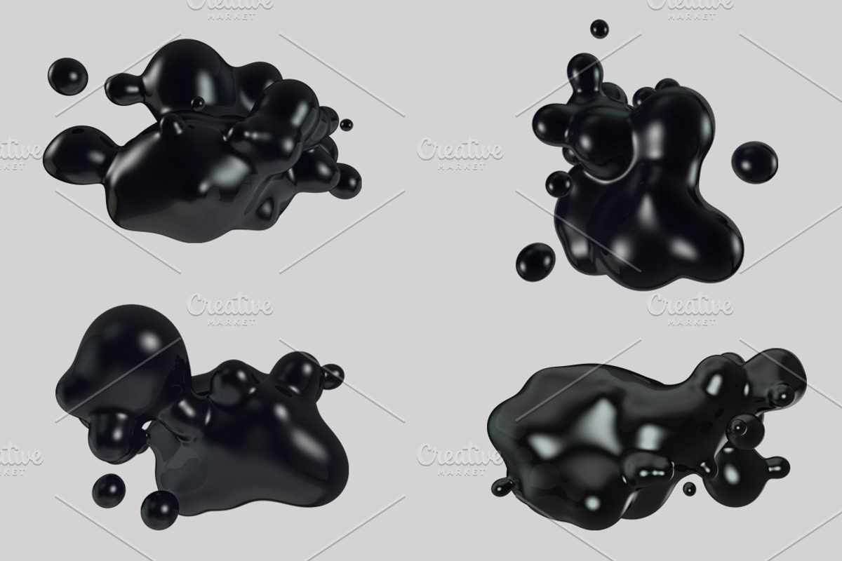 3d metaballs - 2 part, an Object Graphic by ghost friend's shop (Photo 3 of 3)
