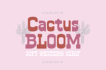 CACTUS BLOOM Slab Serif Western Font