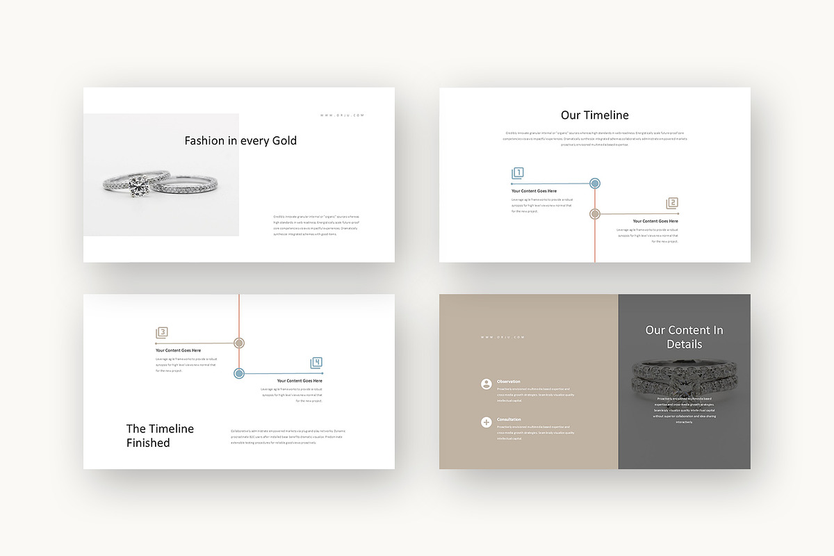 Orju : Jewelry Brand Google Slides, a Presentation Template by Punkl Camp (Photo 3 of 16)