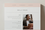 Modern Feminine Resume Template, a Resume Template by Filip Studio (Thumbnail 4 of 4)