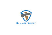 Hammer Shield Logo, a Branding & Logo Template by Sahade Studio (Thumbnail 1 of 3)