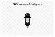 Pen and Pencil Glyph Icons, a Solid Icon by Designfour (Thumbnail 2 of 7)