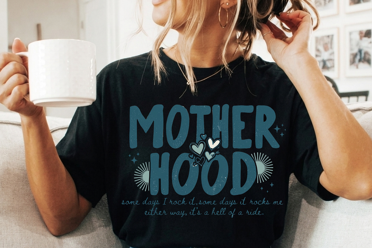 Motherhood PNG, Trendy Mom Life PNG,, a Graphic by Vector Portal (Photo 8 of 9)