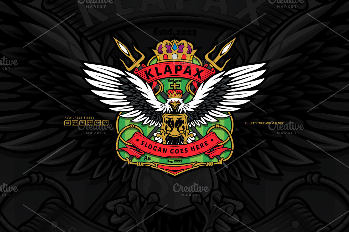 Royal King Bird Logo Template, a Branding & Logo Template by Kongstones_std (Photo 5 of 6)