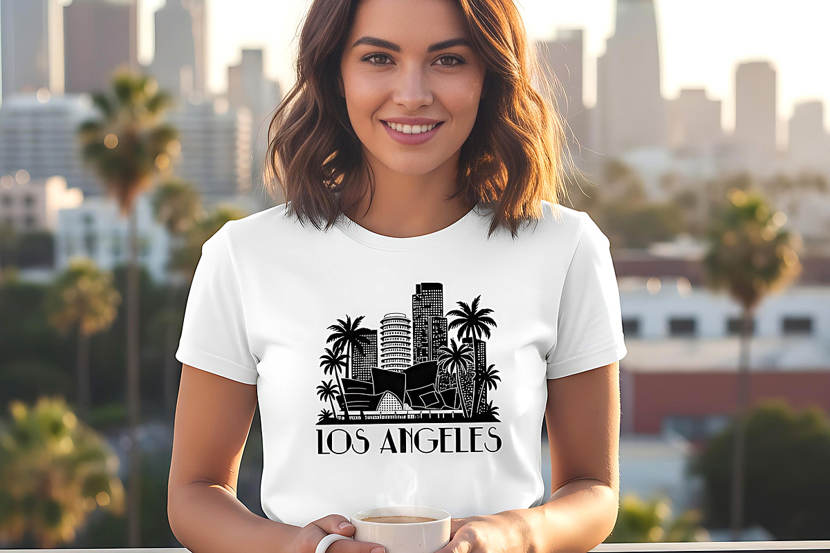 Los Angeles Wall art Skyline, an Empty State Illustration by AlexZeL (Photo 5 of 9)