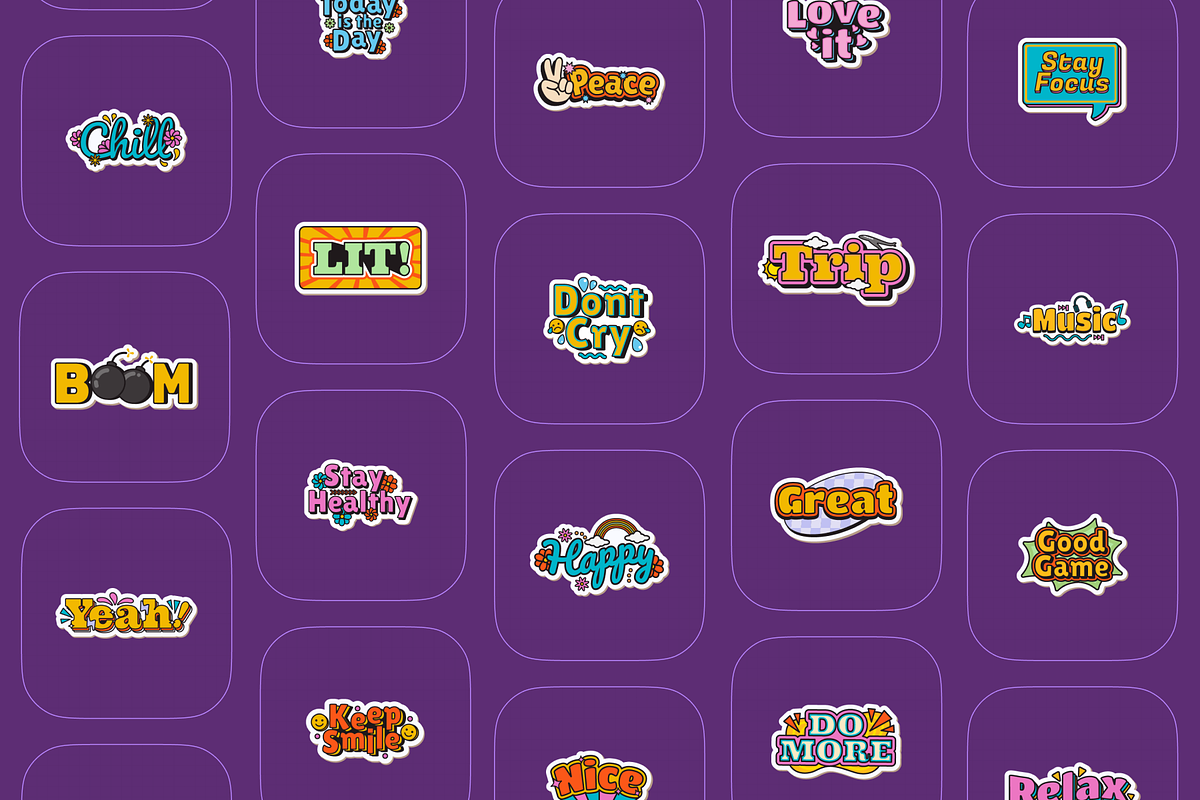 Groovy Sticker Element, an Object Graphic by Illustrava (Photo 4 of 9)