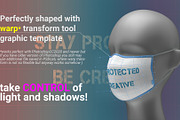 Facial mask MOCK-UP, a Mask Mockup by Digithings (Thumbnail 4 of 7)