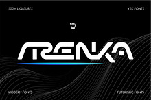 Arenka | Futuristic Font | Y2k Font