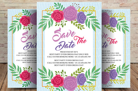 Save the Date Card, a Card Template by graphicforest