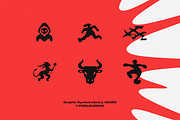 GLYPHS: 35 Retro Symbols, an Object Graphic by pixelbuddha.net (Thumbnail 5 of 5)