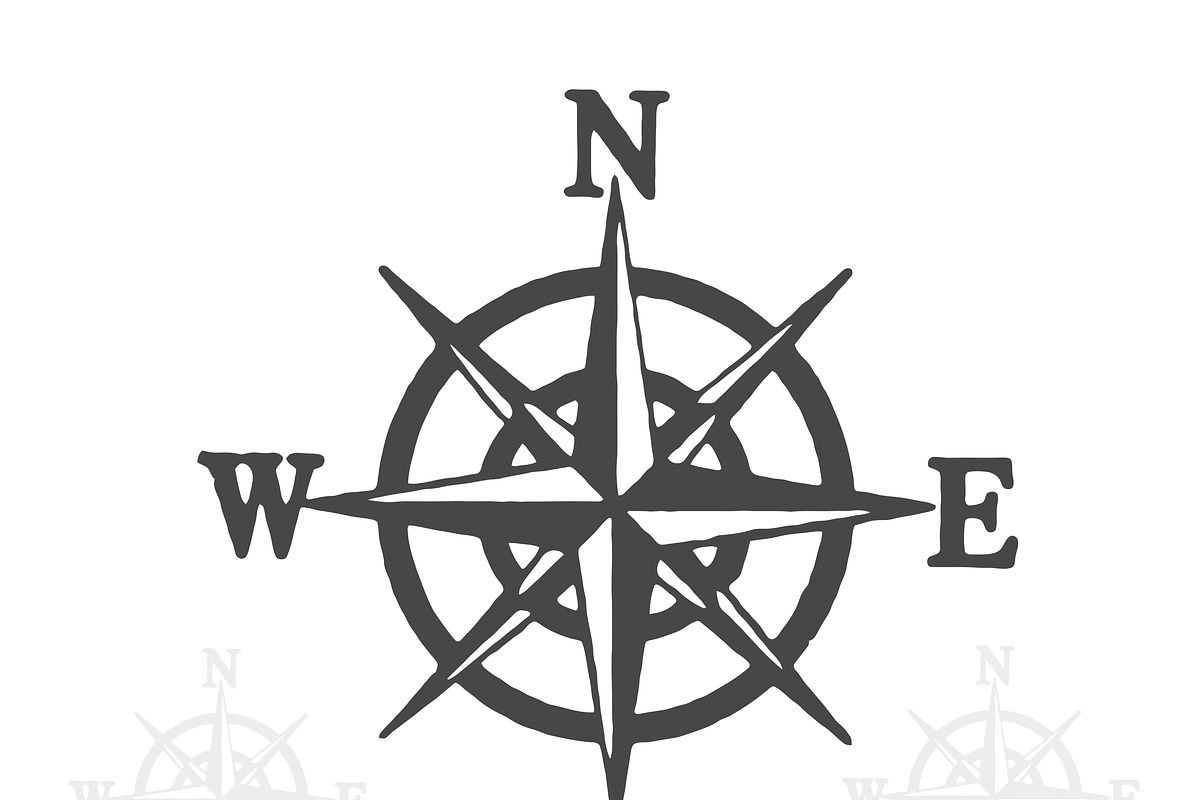 Elegant Compass Icon Design, a Decorative Illustration by CarWrap design (Photo 2 of 3)