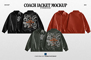 Coach Jacket Zipper Mockup, a Hoody Mockup by Irhasalfahad (Thumbnail 2 of 3)