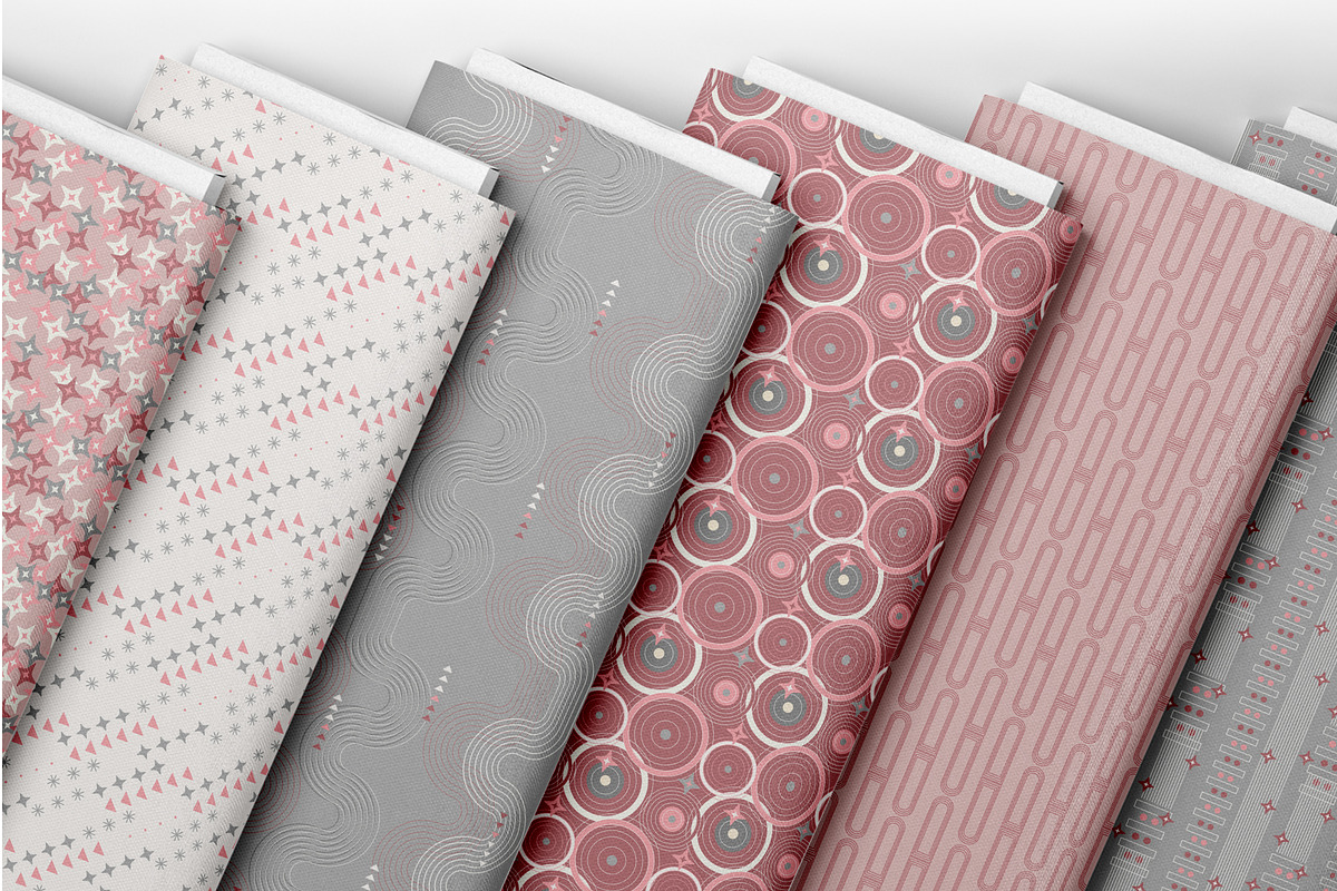 Retro Muse – Geometric Seamless Set, a Pattern Graphic by StudioCitra (Photo 2 of 8)
