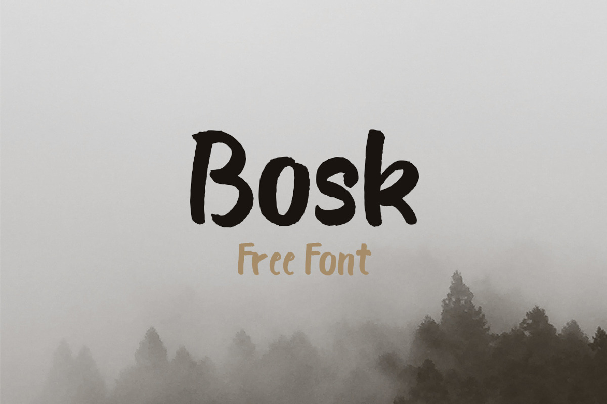 Bosk - Free Brush Font