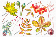 Autumn leaves, a Decorative Illustration by Ann Astro (Thumbnail 4 of 9)