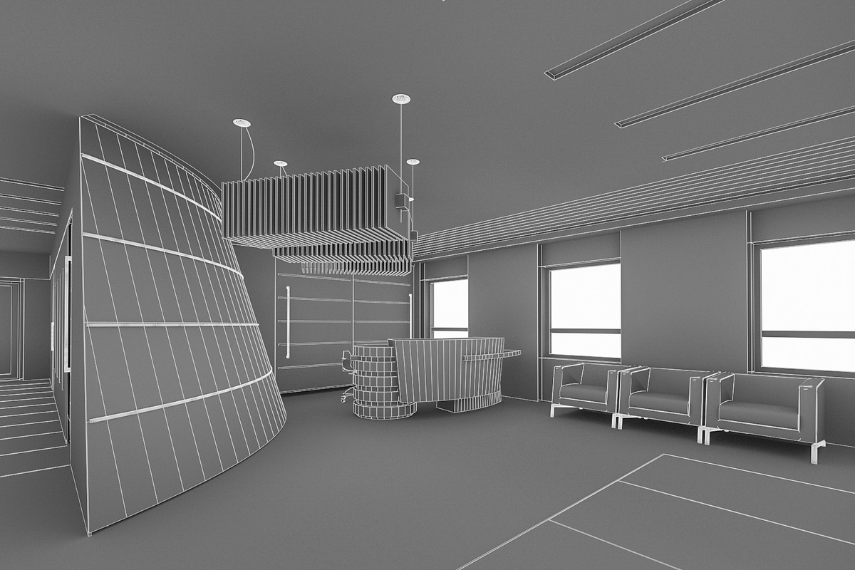 Hall Lobby Interior, an Architecture 3D Model by 3DNUTS (Photo 7 of 11)