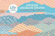 Abstract Japanese Landscape Creator, an Object Graphic by Julie&Taily (Thumbnail 1 of 23)