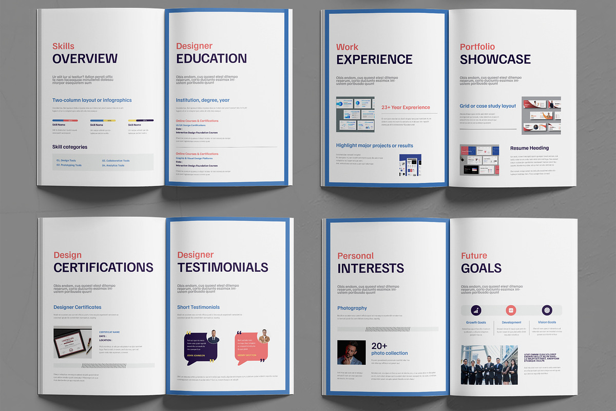 Professionals Resume Booklet Design, a Resume Template by MightyDesign (Photo 3 of 6)