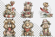 Summer Funny Capybara Clipart Bundle, an Illustration by SVGArt (Thumbnail 2 of 9)