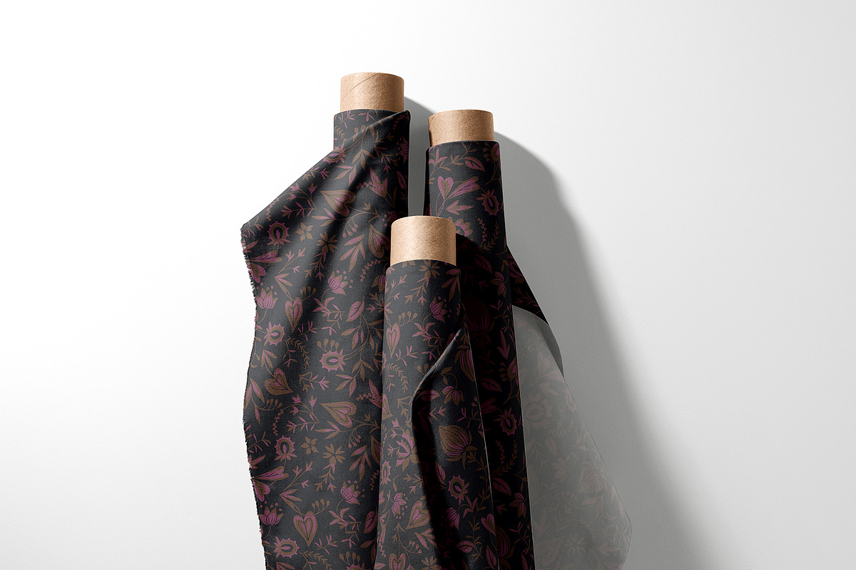 Vintage Folk Floral Pattern, a Pattern Graphic by StudioGlouna (Photo 5 of 5)