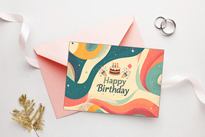 Birthday Greeting Card: 7x5, a Card Template by Print Haven